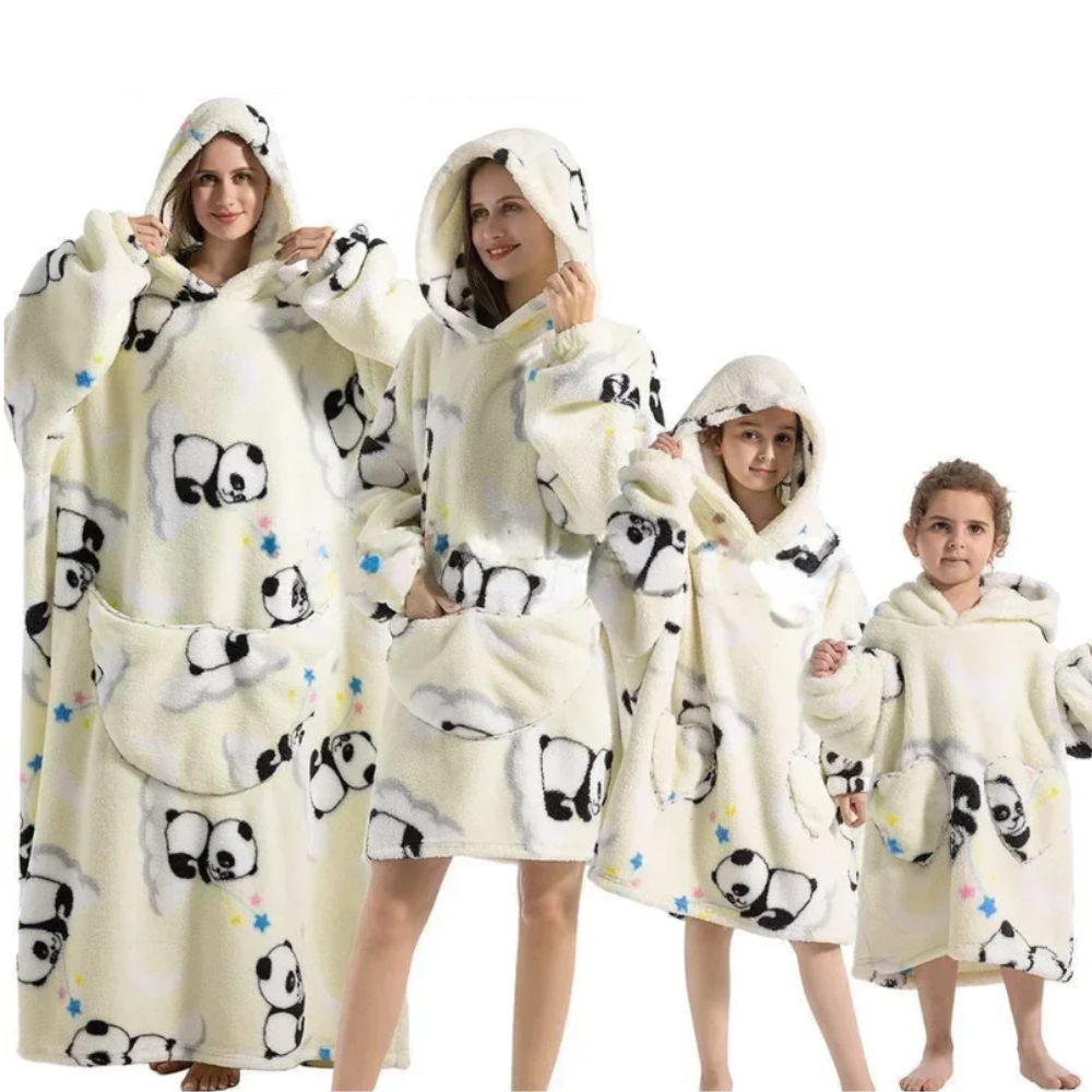 Huggy® 2.0: Oversized Hoodie Blanket | met nieuwe patronen